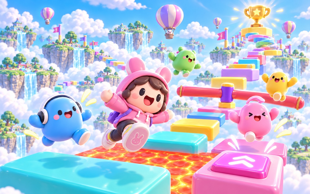 Sky Obby obstacle course game